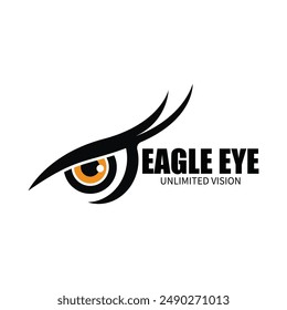 eagle eye logo icon vector illustration template design