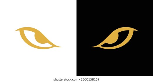 Eagle eye logo. Suitable for business logo, brand, or other brands. Flat Vector Logo Design Template Elements.