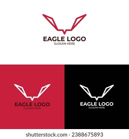 Eagle eye logo. suitable for companies in the field of nature or symbolizing courage