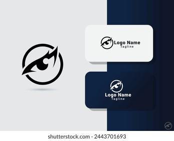 Eagle Eye a Popular Icon for Precision in Logo Design. Eagle eye logo with a circle shape and black color. Vision care. Eagle. Animale eye vector.