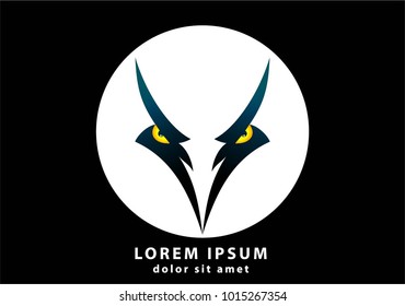 Eagle eye simple logo or symbol