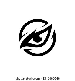 Eagle Eyes Bird Hawk Logo Design Inspiration