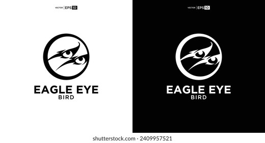 Eagle Eyes Bird Hawk vector Logo Design Inspiration