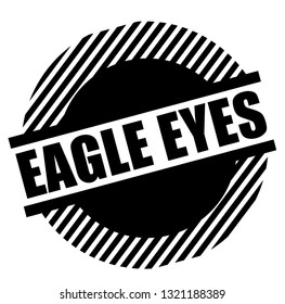 Eagle eyes black stamp