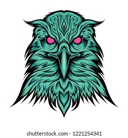 Eagle Face Illustration