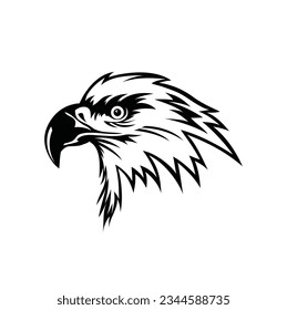 Logo de Eagle Face, diseño de vectores de arte 