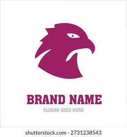 Eagle Face Logo Design Plantilla Vecter eps