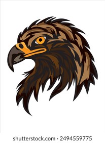 Eagle Face Maskottchen Vektorgrafik Logo