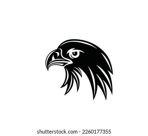 Eagle Face Silhouette Logo,art vector design 