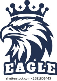 Eagle face with typography t shirt design