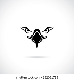 Eagle face - vector illustration