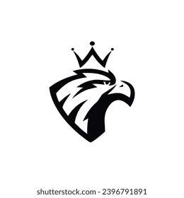 eagle falcon abstract logo icon vector