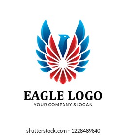Eagle, falcon, bird logo design.