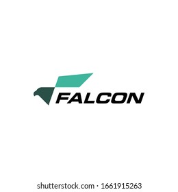 eagle falcon bird logo vector icon illustration