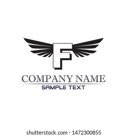 eagle and falcon Black wing logo symbol for a professional designer
