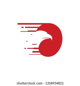 Eagle Falcon Hawk Fly Fast Full Speed Logo