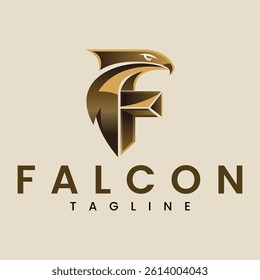 Eagle falcon head logo silhouette