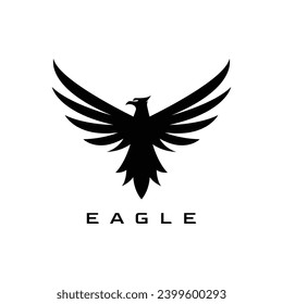 Eagle Falcon Logo Design Template: Vector Illustration.