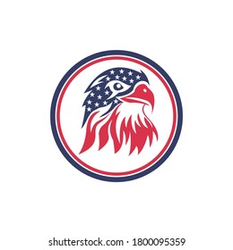 Eagle or Falcon logo template illustration. Suitable for your business