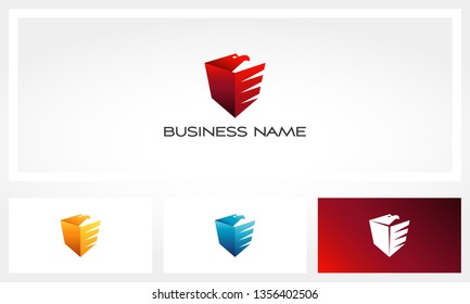 Eagle Falcon Shield Logo