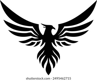 Eagle and Feather Symbol Vector