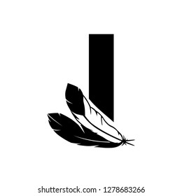 eagle feathers, letter i