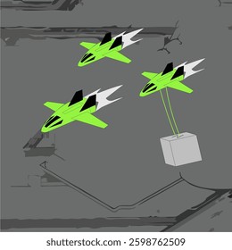 Eagle fighter jet plane taking off during exercise