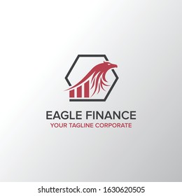 Eagle finance traffic logo vector