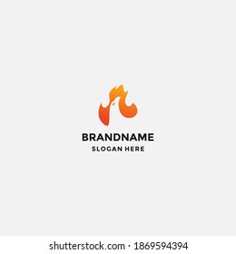 eagle fire logo design vector template