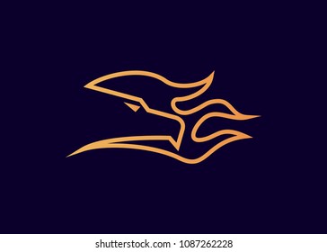 Eagle Fire Logo Template