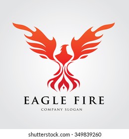 Eagle Fire Logo Template