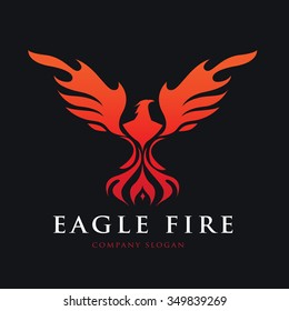 Eagle Fire Logo Template