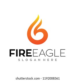 Eagle fire, Phoenix Logo Vector