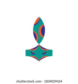 
eagle and fish head logo
