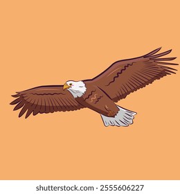 Eagle flat design template vector st