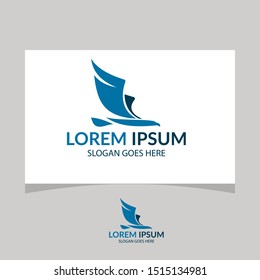 Eagle in Flight Logo template for vector 