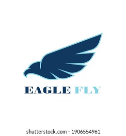 eagle fly abstract icon logo concept graphic design