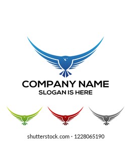 eagle fly,  bird Falcon, isolated eagle logo design