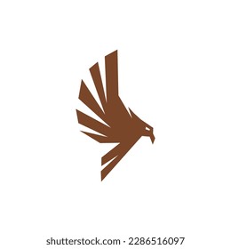 Eagle fly geometric modern logo