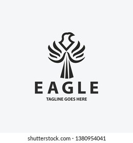 Eagle fly icon. Eagle logo. Falcon logo. Hawk logo