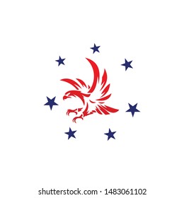 Eagle fly logo vector  Template