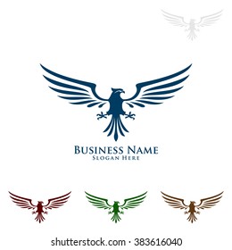 eagle fly , vector eagle logo design