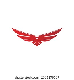 Adlerfliege-Logo, Vektorbild