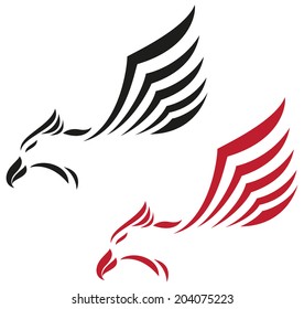 Eagle flying icon 