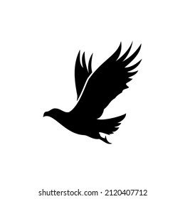 Eagle flying icon design template vector isolated