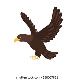 eagle flying isolated on white background