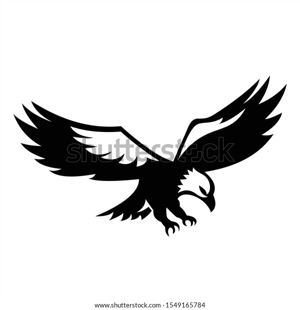 Eagle Flying Logo Designs Template Stock Vector (Royalty Free ...