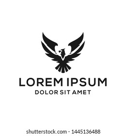 
Eagle flying logo vector template