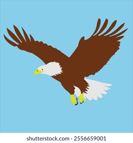 eagle flying masterpiece unique design vector illustration clean latest