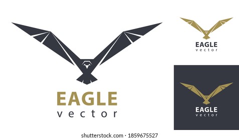 Eagle flying vector. Eagles logo design. Modern style.